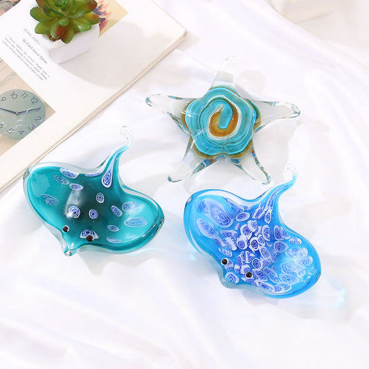 Colorful Glass Starfish Fish Crafts