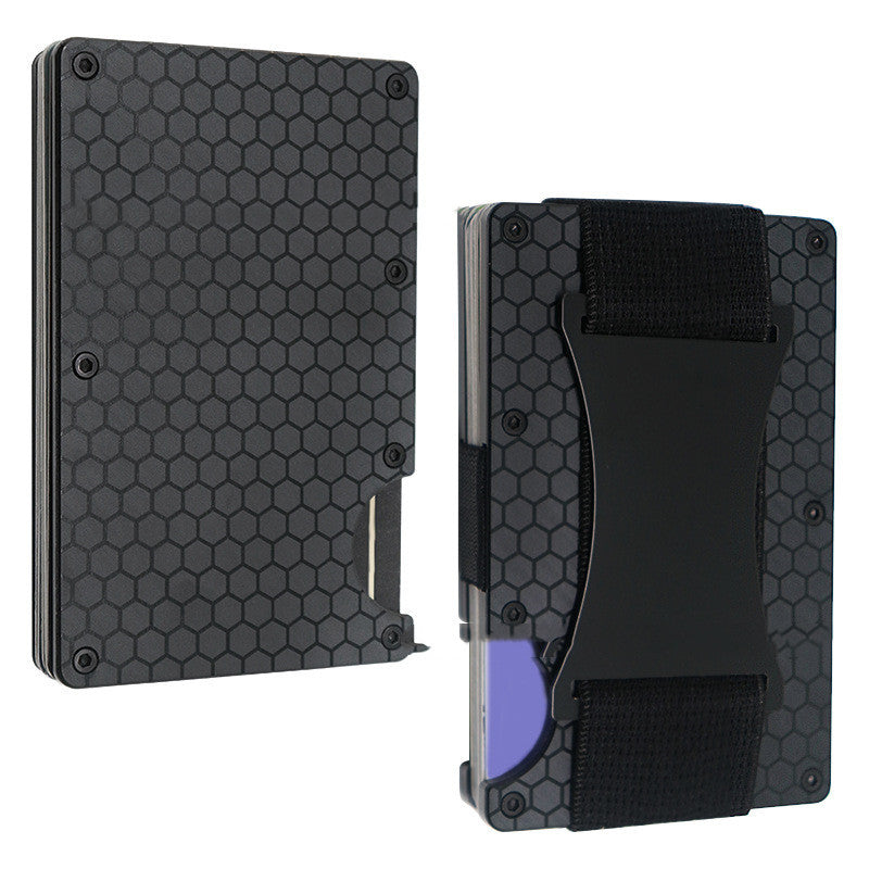 Metal Money Clip RFID Anti-theft Brush Blocking Technology Card Case