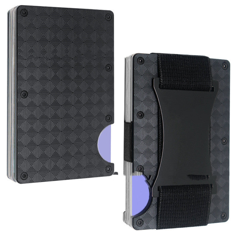 Metal Money Clip RFID Anti-theft Brush Blocking Technology Card Case