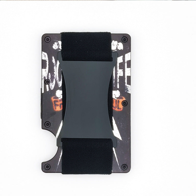 Metal Money Clip RFID Anti-theft Brush Blocking Technology Card Case