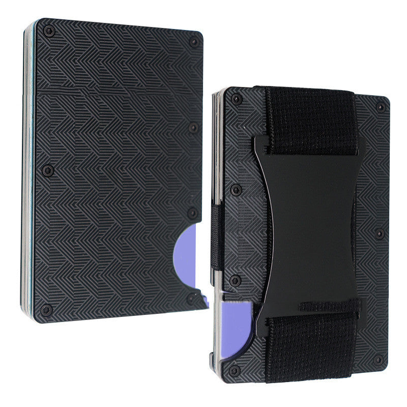 Metal Money Clip RFID Anti-theft Brush Blocking Technology Card Case