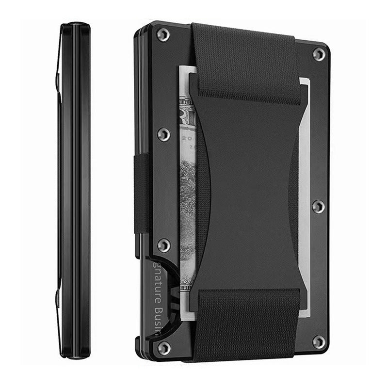 Metal Money Clip RFID Anti-theft Brush Blocking Technology Card Case